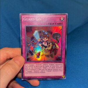 Yugioh Card Guard Go! Trap Card 1st Edition Shiny 1996 NWOTS